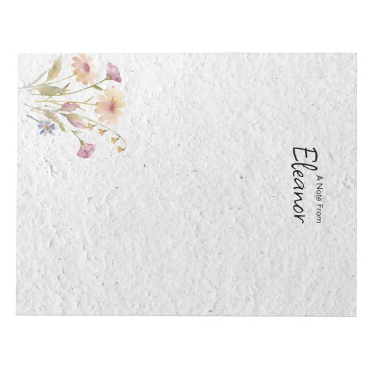 Personalisierte Linde Notizblock (Vorderseite)