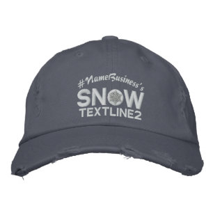 Personalisierte Linien Stickerei der Schneeflocke Bestickte Kappe