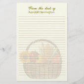 Personalisierte Linse für pflanzliche Körbe Briefpapier (Vorderseite)