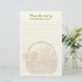 Personalisierte Linse für pflanzliche Körbe Briefpapier (Stehend Vorderseite)