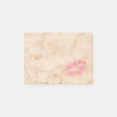 Personalisierte Lippen auf Marmor Post-it Klebezettel (Vorderseite)