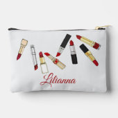 Personalisierte Lippenstifte Zubehörtasche (Rückseite)