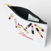 Personalisierte Lippenstifte Zubehörtasche (Offen)