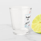 Personalisierte Liste des Weihnachtsmanns Schnapsglas (Links)