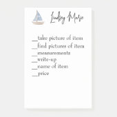 PERSONALISIERTE LISTENZEIGEN POST-IT KLEBEZETTEL (Vorderseite)