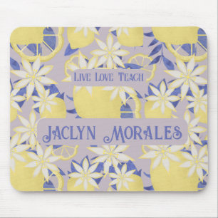 Personalisierte Live-Liebe Teach Wasserfarben Lemo Mousepad