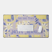 Personalisierte Live-Liebe Teach Wasserfarben Lemo Schreibtischunterlage (Tastatur & Maus)