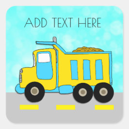 Personalisierte LKW-Aufkleber Quadratischer Aufkleber