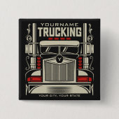 Personalisierte LKWing 18 Rad BIG RIG LKW Button (Vorderseite)