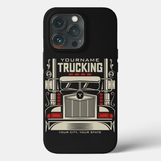 Personalisierte LKWing 18 Rad BIG RIG LKW Case-Mate iPhone Hülle (Rückseite)