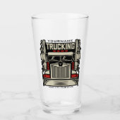 Personalisierte LKWing 18 Rad BIG RIG LKW Glas (Vorderseite)