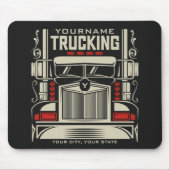 Personalisierte LKWing 18 Rad BIG RIG LKW Mousepad (Vorne)
