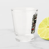 Personalisierte LKWing 18 Rad BIG RIG LKW Schnapsglas (Links)