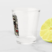 Personalisierte LKWing 18 Rad BIG RIG LKW Schnapsglas (Rechts)