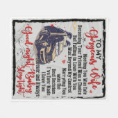 Personalisierte LKWs Familie zu meiner wundervolle Fleecedecke (Vorderseite (Horizontal))