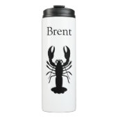 Personalisierte LOBSTER-Reiseroute Thermosbecher (Vorderseite)