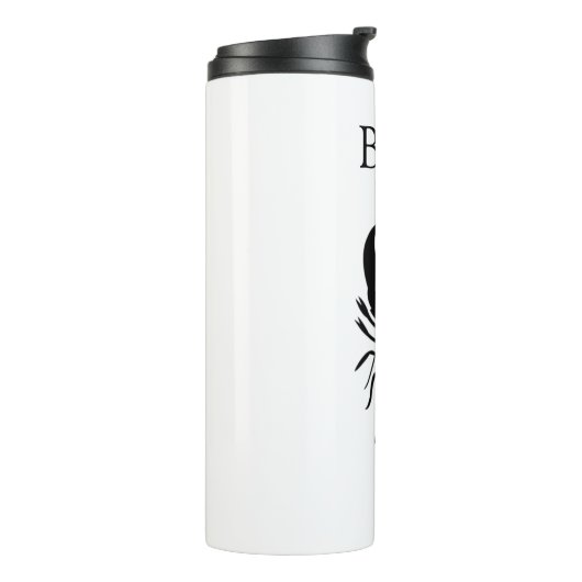 Personalisierte LOBSTER-Reiseroute Thermosbecher (Nach links gedreht)