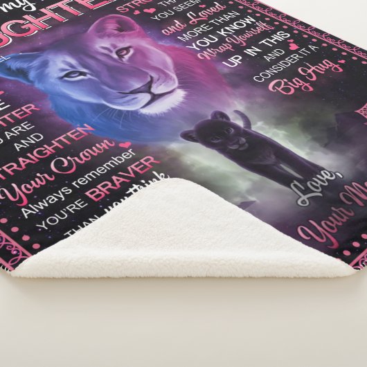 Personalisierte Löcher zu meiner Tochter aus Ihrer Sherpadecke (3/4)