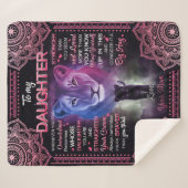 Personalisierte Löcher zu meiner Tochter aus Ihrer Sherpadecke (Vorderseite (Horizontal))