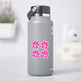 Personalisierte, lockere Buchstaben drucken, rosa Aufkleber
