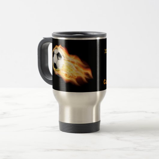Personalisierte lodernde reisebecher (Vorderseite Links)