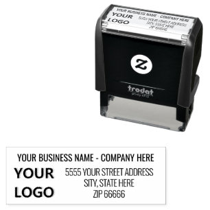 Personalisierte Logo-Adresse Briefmarke Permastempel