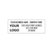 Personalisierte Logo-Adresse Briefmarke Permastempel (Design)