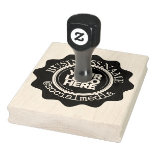 Personalisierte Logo-Briefmarke Gummistempel