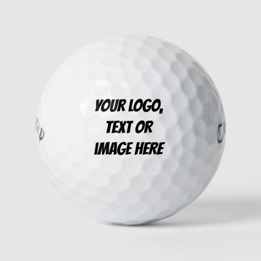 ⛳ Personalisierte Logo-Golfbälle - Weihnachtsgolfe Golfball (Vorderseite)