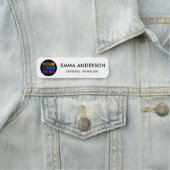 Personalisierte Logo-Mitarbeiter-Magnet- oder Sich Namensschild (Beispiel)