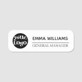 Personalisierte Logo-Mitarbeiter-Magnet- oder Sich Namensschild (Vorderseite)