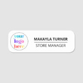 Personalisierte Logo-Mitarbeiter-Magnet- oder Sich Namensschild (Vorderseite)