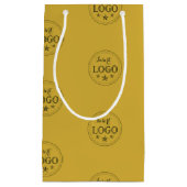 Personalisierte Logo-Muster-Geschenktasche für Ges Kleine Geschenktüte (Vorderseite)