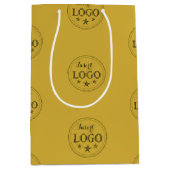 Personalisierte Logo-Muster-Mittlere Geschenktasch Mittlere Geschenktüte (Vorderseite)