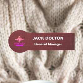 Personalisierte Logo-Tag für Mitarbeiter Namensschild