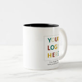 Personalisierte Logo-Tasse für Unternehmen Zweifarbige Tasse (VorderseiteRechts)