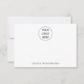 Personalisierte Logo- und Namenskarte Mitteilungskarte (Vorderseite)