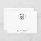 Personalisierte Logo- und Namenskarte Mitteilungskarte (Vorne/Hinten)