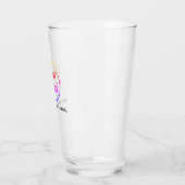 Personalisierte Logo- und Text-Biergläser Glas (Links)