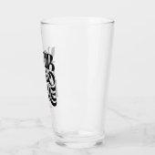 Personalisierte Logo- und Text-Biergläser Glas (Links)
