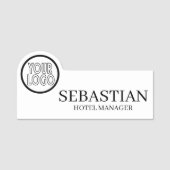 Personalisierte Logodetails für Mitarbeiter/Mitarb Namensschild (Vorderseite)