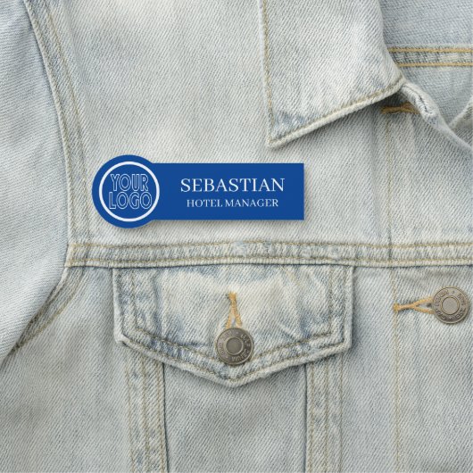 Personalisierte Logodetails für Mitarbeiter/Mitarb Namensschild (Beispiel)