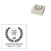 Personalisierte Logoinitialen Monogram Gummistempel (Stempel)