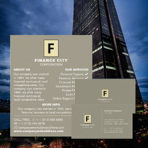 Personalisierte Logos, Berufliches Business & Fina Visitenkarte