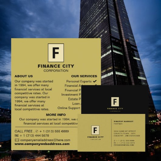 Personalisierte Logos, Berufliches Business & Fina Visitenkarte
