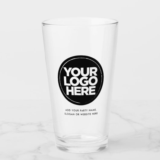 Personalisierte Logos und Bierbrillen Glas (Vorderseite)