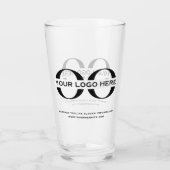 Personalisierte Logos und Bierbrillen Glas (Rückseite)