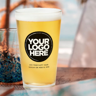 Personalisierte Logos und Bierbrillen Glas