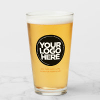 Personalisierte Logos und Bierbrillen