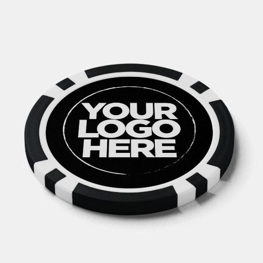 Personalisierte Logos und Coole Texte Schwarz und Pokerchips (Einzeln)